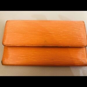 Auth LV Orange Epi Wallet